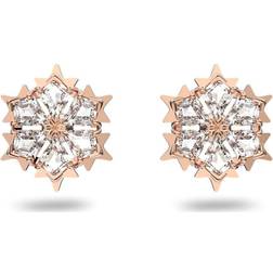 Swarovski Magic Stud Earrings - Rose Gold/Transparent