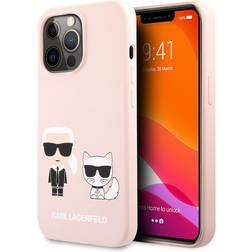 Karl Lagerfeld Silicone Friends Cover (iPhone 13 Pro) Lyserød