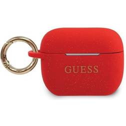 Guess GUACAPSILGLRE AirPods Pro cover red/red Silicone Glitter