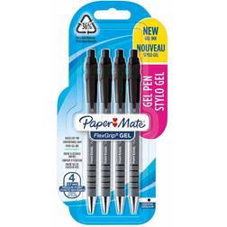 Papermate Flexgrip Gel 0.7mm 4-Blister Black