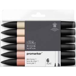 Winsor & Newton ProMarker Skin Tones Sæt 6 Stk