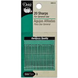 Dritz 20 Sharps Hand Needles Size 8