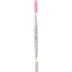 Zebra Mildliner Double Ended Highlighter Pink