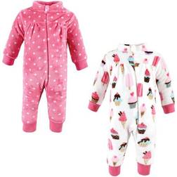 Hudson Baby Infant Girl Plush Jumpsuits - Ice Cream