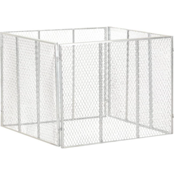 vidaXL Compostbak 100 x 100 x 77 cm Gegalvaniseerd Staal