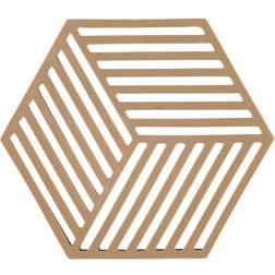 Zone Denmark Hexagon Dark Camel Bordskåner