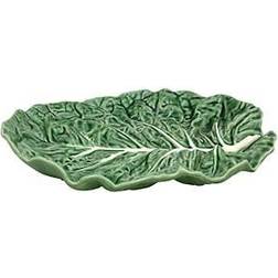 Bordallo Pinheiro Cabbage Green 14" Oval Platter Fruit Bowl