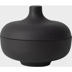 Design House Stockholm Sand with lid M Ø12 cm Black clay Bowl