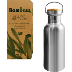 Bambaw Rostfri Isolerad med Bambukork, 350 ml Water Bottle