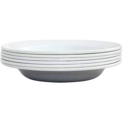 Kockums Jernverk Dyb 22 cm. 6 stk. Grå Dyb tallerken