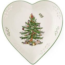 Spode Christmas Tree Hjerteformet Pierced 18 cm Serveringsskål