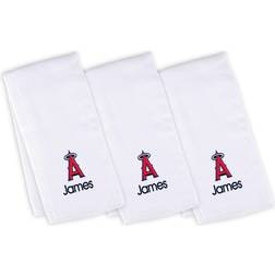 Chad & Jake Infant White Los Angeles Angels Personalized Burp Cloth