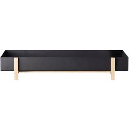 Design House Stockholm Botanic Tray Flowerpot Tray 45 x 20 cm x H 4.8 cm Black Serviertablett