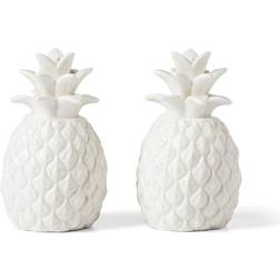 Lenox Wicker Creek Pineapple Salt Pepper Set, Pack of 2 White Spice Mill