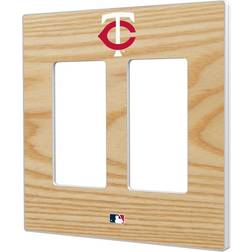 Strategic Printing Minnesota Twins Baseball Bat Design Double Rocker Light Switch Plate