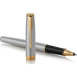 Parker Sonnet Stainless Steel Gold Trim Rollerball