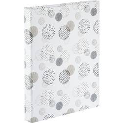 Hama "Graphic" Spiral Album 19 x 24.5 cm 40 White Pages Dots