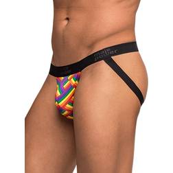 Male Power Male Power Pride Fest Jock Underwear Rainbow Herringbone 389-240