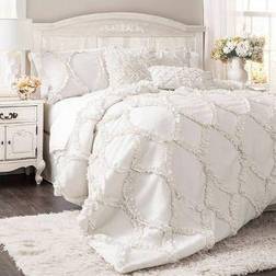 Lush Decor Avon Sängöverkast Vit (243.84x233.68cm)