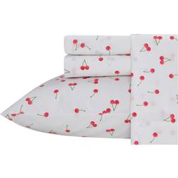 Poppy & Fritz Cherries Bed Sheet Red, White (243.84x205.74cm)