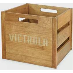 Victrola Wooden Record Crate Förvaringslåda