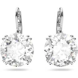 Swarovski Millenia Round Cut Drop Earrings - Silver/Transparent