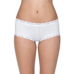 Hanky Panky Supima Cotton Boyshort - White