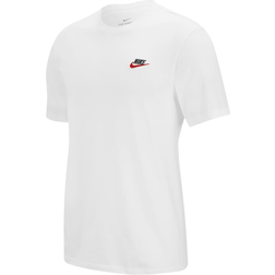 Nike Sportswear Club T-shirt - White/Black/University Red