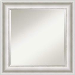 Amanti Art Parlor Modern Framed Bathroom Wall Mirror 25.5x25.5"