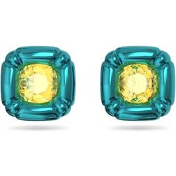 Swarovski Dulcis Stud Earrings - Blue/Yellow