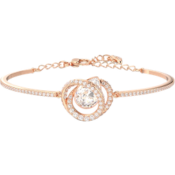 Swarovski Bracelet-jonc Generation, Blanc, Placage de ton or rosé