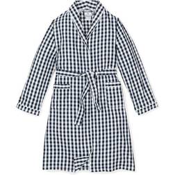 Petite Plume Gingham Robe - Navy