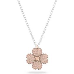 Swarovski Latisha Flower Pendant Necklace - Silver/Pink