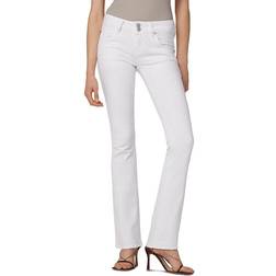 Hudson Beth Mid-Rise Baby Bootcut Jeans - White