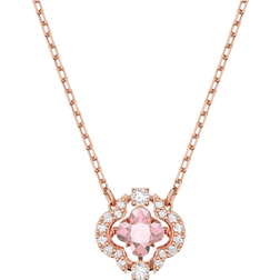 Swarovski Una Necklace - Rose Gold/Pink/Transparent