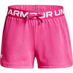 Under Armour Girl's UA Play Up Twist Shorts - Electro Pink/White (1369923-695)