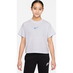 Nike Older Kid's Sportswear T-shirt - Football Grey (DH5750-085)