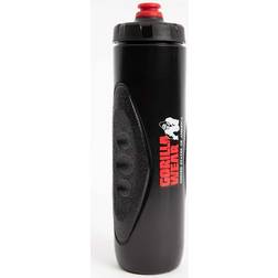 Gorilla Wear Grip Sports Bottle 750 ml, black/red Wasserflasche