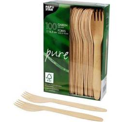 Papstar Holz-Gabeln Pure 165 Mm 1 Stck