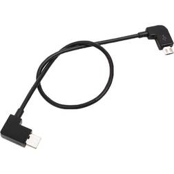 24.se Micro-Usb kabel til USB-C til DJI MAVIC PRO & SPARK remote fjernkontrol