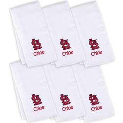 Chad & Jake Infant White St. Louis Cardinals Personalized Burp Cloth