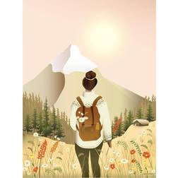 Vissevasse Hike With Me 50x70 cm Plakat