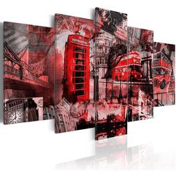 Arkiio London collage 5 st 200x100 Tavla