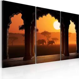 Arkiio The tranquillity of Africa triptych 120x80 Tavla