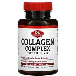 Olympian Labs Collagen Complex Type I-II-III-V-X 60 Capsules