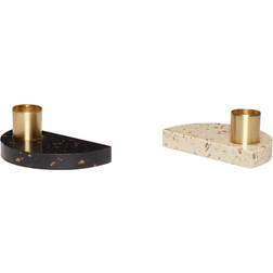 Hübsch Terrazzo Holders Set of 2 Candlestick