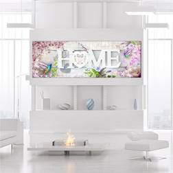 Arkiio Home and Hummingbirds (1 Part) Pink Narrow 120x40 Tavla 120x40cm