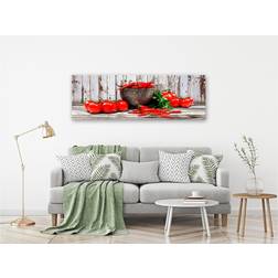 Arkiio Red Vegetables (1 Part) Wood Narrow 120x40 Tavla