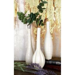 CosmoLiving by Cosmopolitan Cosmopolitan White Stoneware Modern Set Michaels White One Size Vase