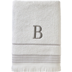 SKL Home Monogram B Bath Towel White (137.16x71.12cm)